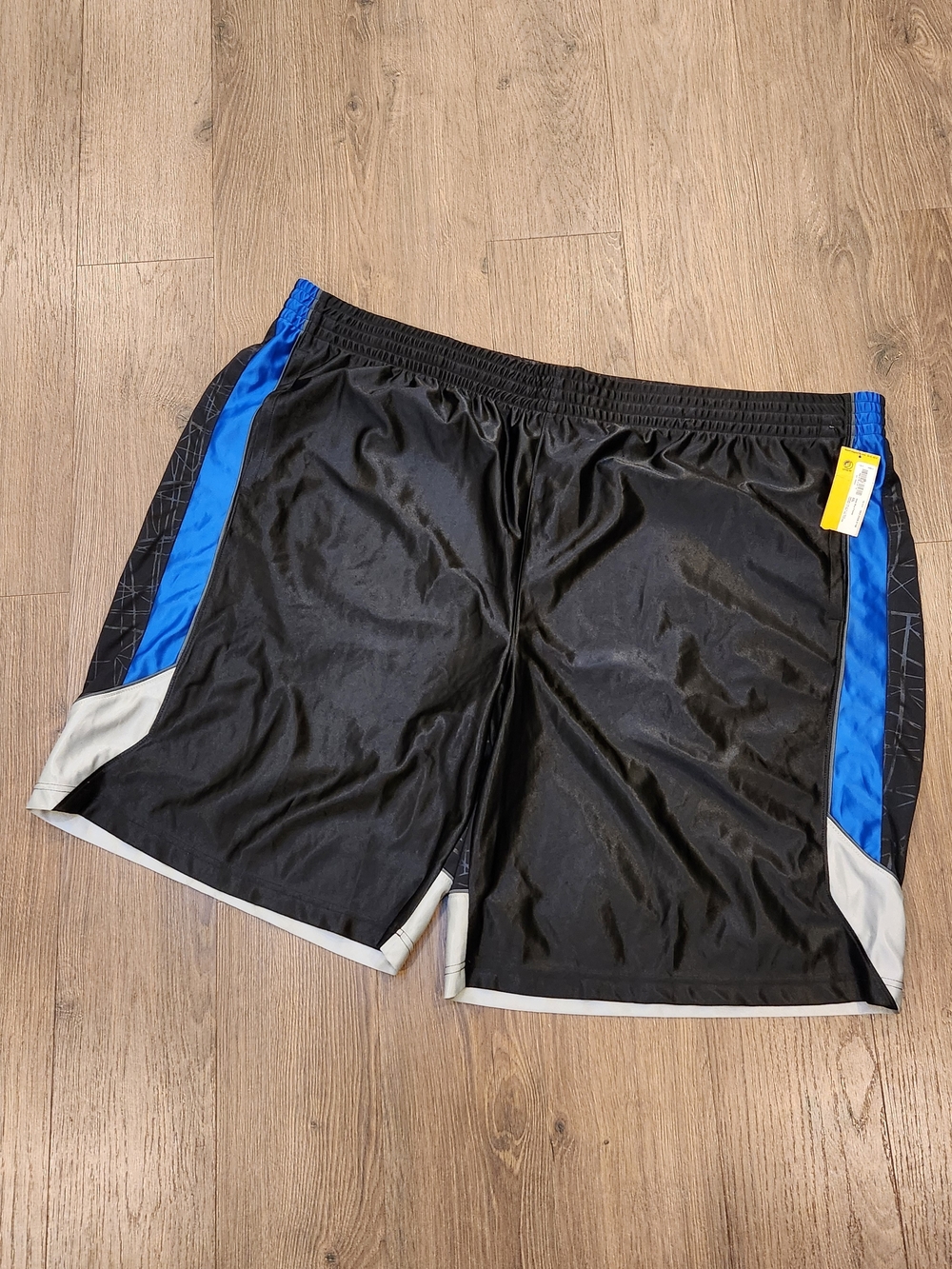 Foundry Men’s 5XL Big & Tall Basketball Shorts Black Blue Mesh Y2K Athletic